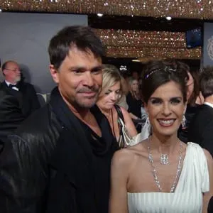 On the Red Carpet: Peter Reckell and Kristian Alfonso Welcome Fans ‘Home’ Peter Reckell, Kristian Alfonso, Days of our Lives, Bo Brady, Hope Brady, Bope, Las Vegas, The 38th Annual Daytime Emmy Awards