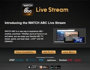 New WATCH ABC Restrictions; Must Have TV Service From Cable/Satellite Provider