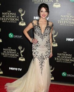 DAYTIME EMMY AWARDS RED CARPET: ‘DAYS” Jen Lilley in Mac Duggal