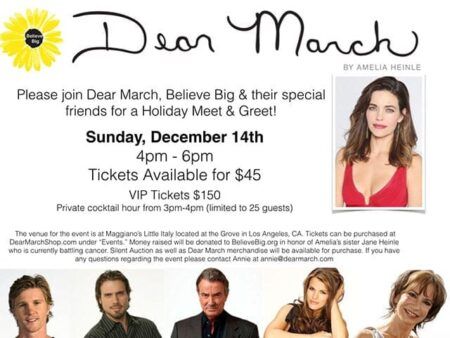 ‘Y&R’s’ Amelia Heinle Hosting Charity Event in Honor of Sister