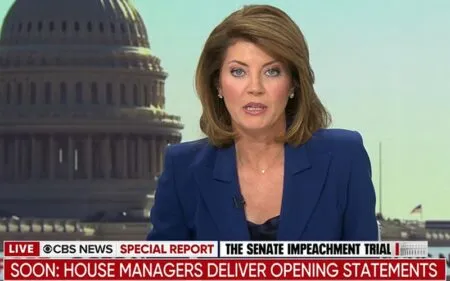 Impeachment Coverage Ratings Down, ABC Still Leads in Demo with CBS Tops in Viewers Norah O'Donnell, CBS News, Impeachment Trial