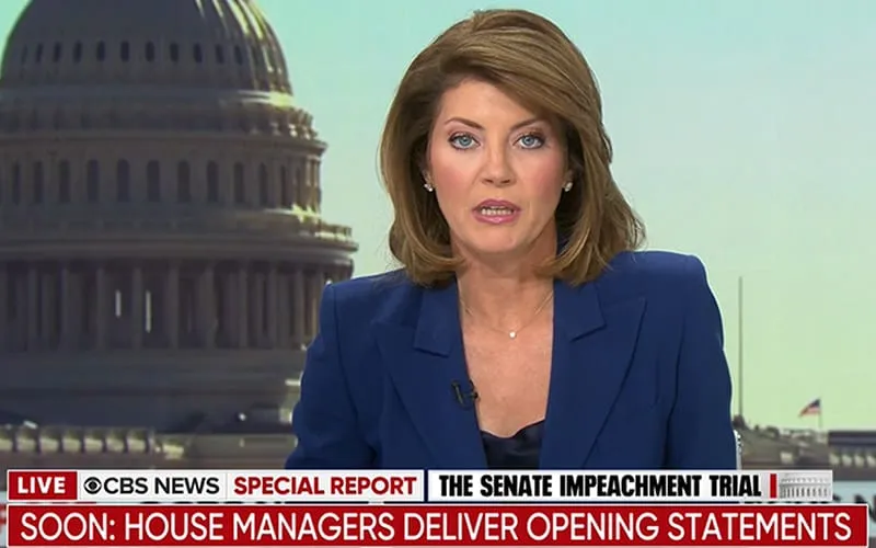 Impeachment Coverage Ratings Down, ABC Still Leads in Demo with CBS Tops in Viewers Norah O'Donnell, CBS News, Impeachment Trial