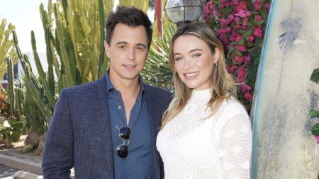 Katrina Bowden and Darin Brooks Remain Active Cast Members of ‘The Bold and the Beautiful’ Darin Brooks, Wyatt Spencer, Katrina Bowden, Flo, The Bold and the Beautiful, B&B, #BoldandBeautiful, The Croods: Family Tree