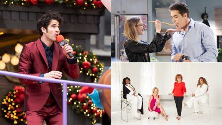 Daytime Broadcast Ratings for the Week of November 22-26, 2021: ‘Macy’s Parade’ Tops, Others Hit Season Highs in Demos Daytime Broadcast Ratings, Darren Criss, Tamara Braun, Galen Gering, Whoopi Goldberg, Sara Haines, Joy Behar, Sunny Hostin, The View, Days of our Lives, The Macy's Thanksgiving Day Parade,