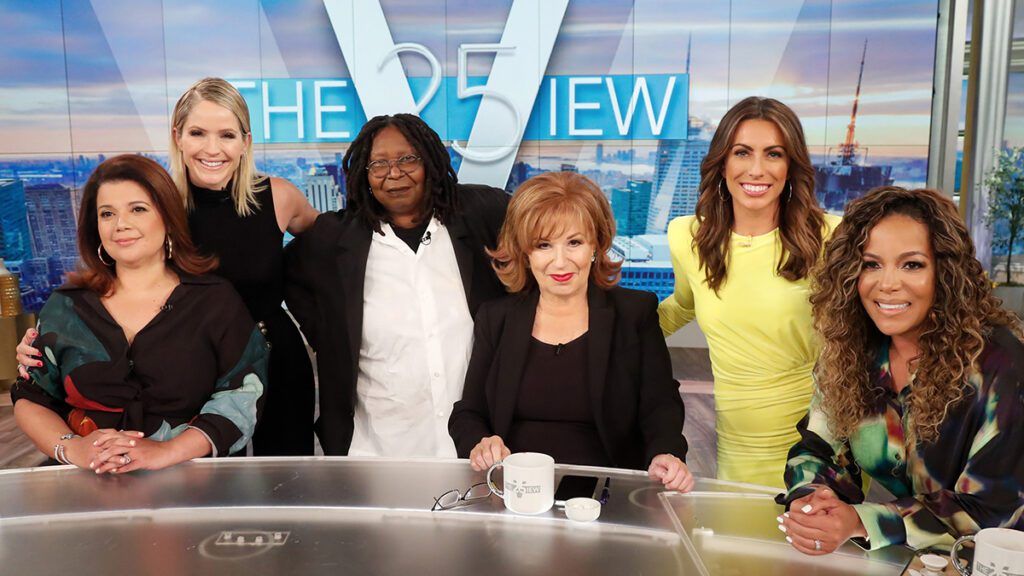 Ana Navarro, Sara Haines, Whoopi Goldberg, Joy Behar, Alyssa Farah Griffin, Sunny Hostin, The View, #TheView