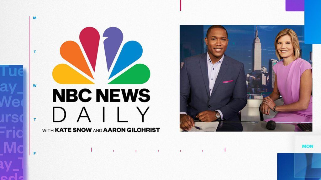 ‘NBC News Daily’ Crashes in Broadcast Debut Kate Snow, Aaron Gilchrist, NBC News Daily, NBC News, #NBCNewsDaily