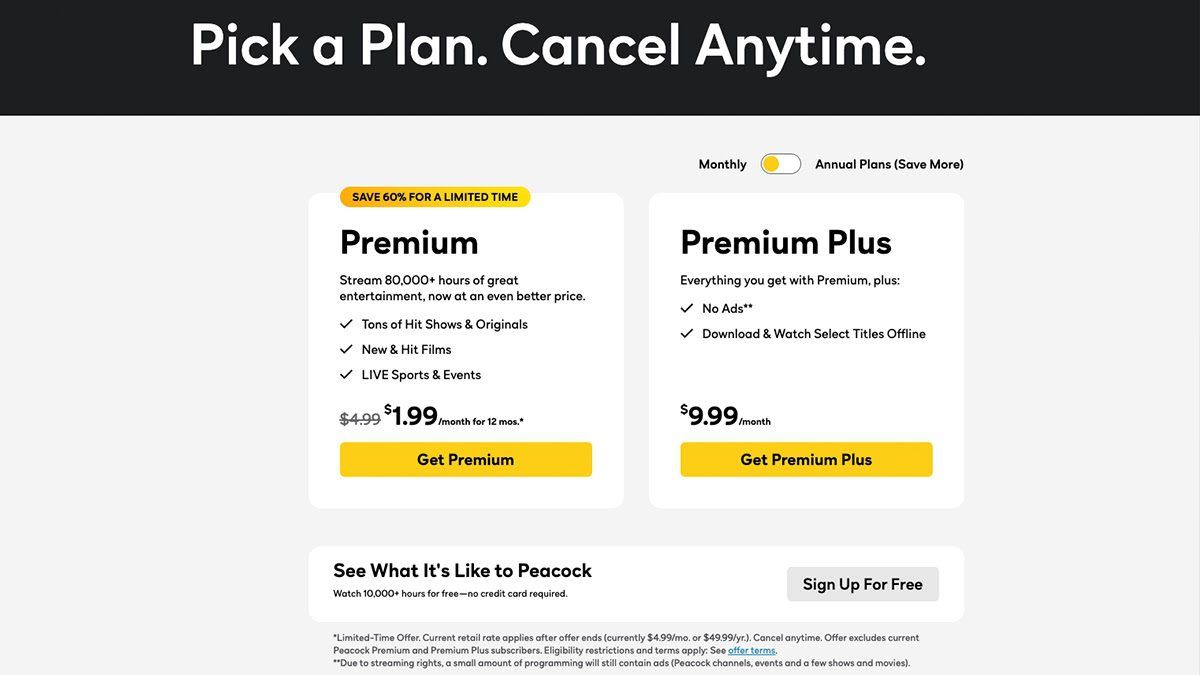 Peacock, Limited Subscription Pricing, #PeacockTV