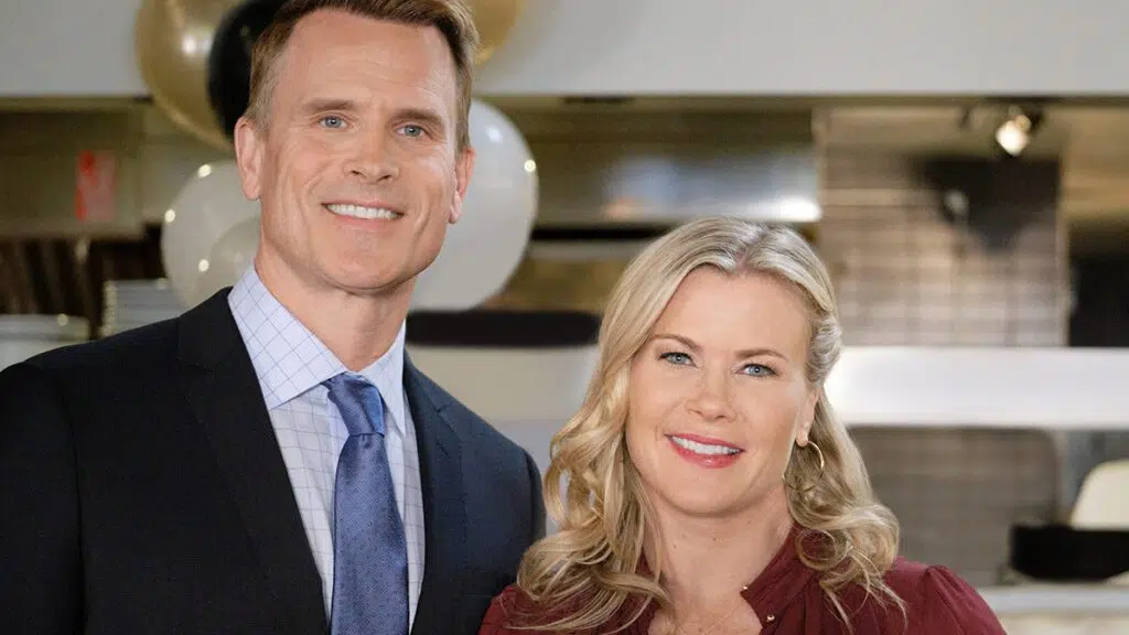 Gabriel Hogan, Alison Sweeney, Carrot Cake Murder: A Hannah Swensen Mystery, Hallmark Movies & Mysteries