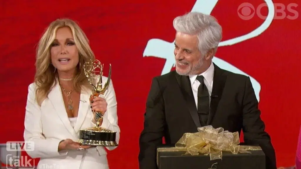Tracey E. Bregman, Christian Le Blanc, Lauren Fenmore, Michael Baldwin, The Talk, The Young and the Restless, Young and Restless, Young & Restless, Y&R, #YR, #YR50, #YoungandRestless