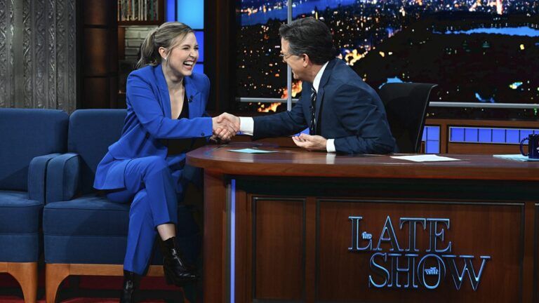 Taylor Tomlinson Named Host of CBS’ ‘After Midnight’ During ‘The Late Show with Stephen Colbert’ Appearance Taylor Tomlinson, Stephen Colbert, The Late Show with Stephen Colbert, The Late Show, After Midnight, #TheLateShow, #AfterMidnight