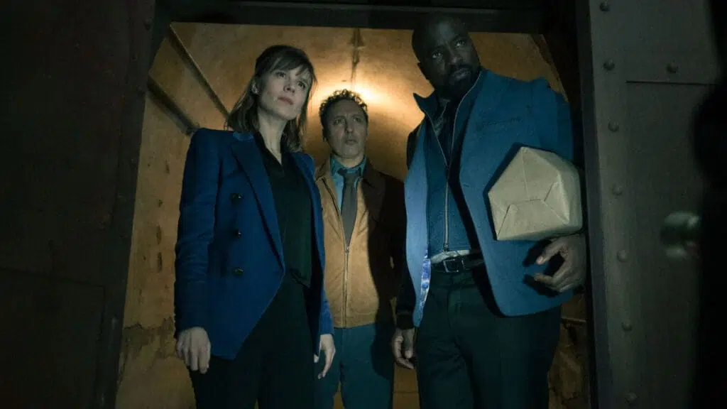 Evil, Katja Herbers as Kristen Bouchard, Aasif Mandvi as Ben Shakir and Mike Colter as David Acosta, Paramount+, Paramount Plus