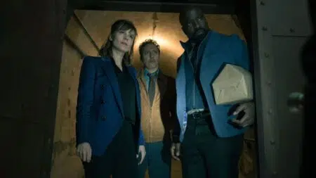 Evil, Katja Herbers as Kristen Bouchard, Aasif Mandvi as Ben Shakir and Mike Colter as David Acosta, Paramount+, Paramount Plus