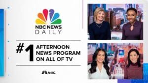 Daytime Broadcast Ratings for the Week of January 29-February 2, 2024 Kate Snow, Zinhle Essamuah, Morgan Radford, Vicky Nguyen, NBC News Daily, NBC News, NND, #NBCNewsDaily