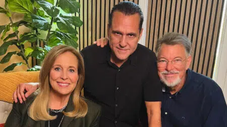 Jonathan Frakes Joins ‘State Of Mind,’ Reveals Why ‘Star Trek’ Still Matters & His Sweet Praise For 94-Year-Old William Shatner: “He’s Sharp As A Tack” (EXCLUSIVE) Genie Francis, Maurice Benard, Jonathan Frakes, State of Mind, State of Mind with Maurice Benard