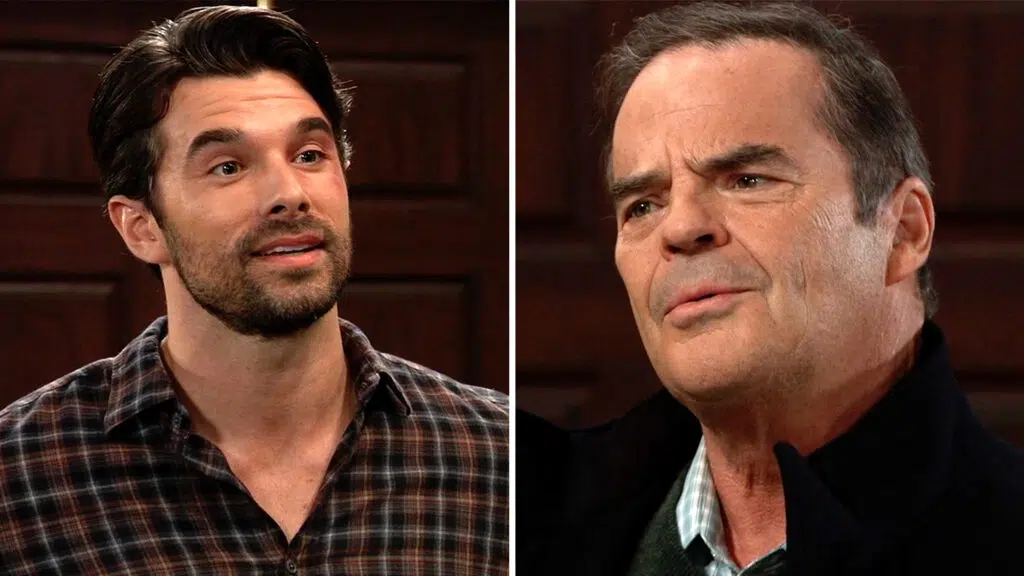 ‘General Hospital’ Must Watch Moments: Ned Questions Chase About His Priorities, Particularly Why They Seem To Favor Willow Over Brook Lynn General Hospital, Josh Swickard, Wally Kurth