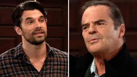 ‘General Hospital’ Must Watch Moments: Ned Questions Chase About His Priorities, Particularly Why They Seem To Favor Willow Over Brook Lynn General Hospital, Josh Swickard, Wally Kurth