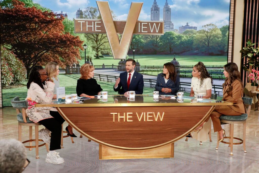 The View, Whoopi Goldberg, Sara Haines, Joy Behar, JD Vance, Ana Navarro, Alyssa Farah Griffin
