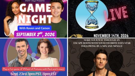 Podcast Series ‘Dishin’ Days’ Presents Live Virtual & In-Person Fan Events Featuring Stars From ‘Days Of Our Lives’ Dishin' Days, Days of our Lives, DAYS, DOOL, Raven Bowens, Carson Boatman, Paul Telfer, Linsey Godfrey, Hank Northrop